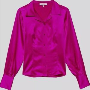 FRAME | Silk-Blend Femme Shirt